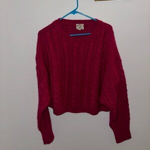 hot pink sweater